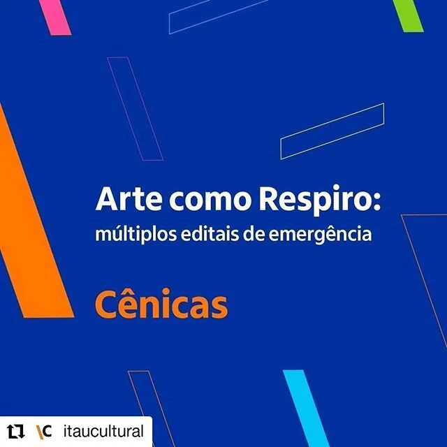 Uma alegria imensa sermos contemplados com nossos parceiros do amado coletivo @umcafedamanha no Edital de Emerg&ecirc;ncia Arte como Respiro promovido pelo @itaucultural e ver tantos amigos e parceiros nessa lista! Um alento! ❤