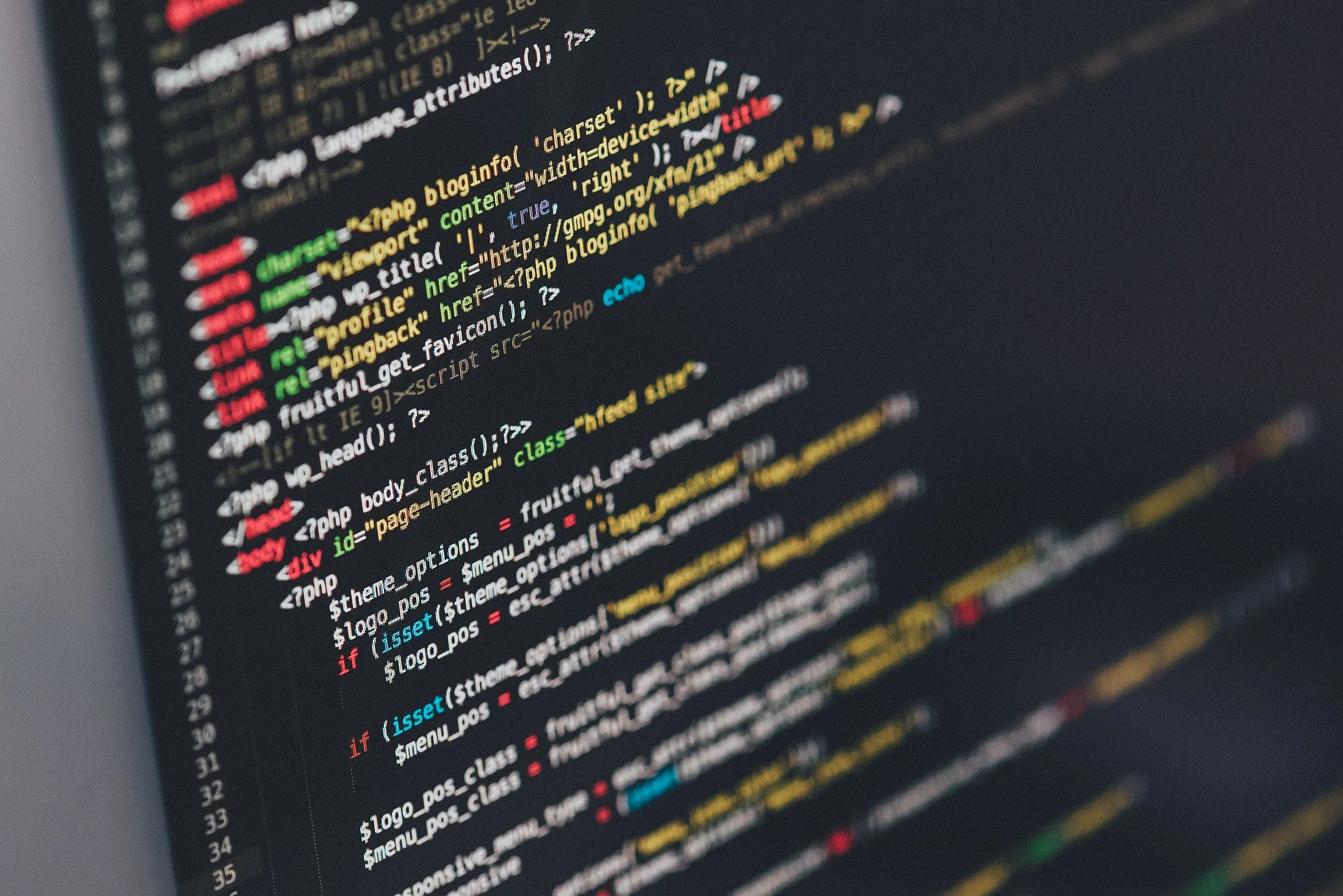 I don’t even see the code. I just see the head, the body, some gross PHP…