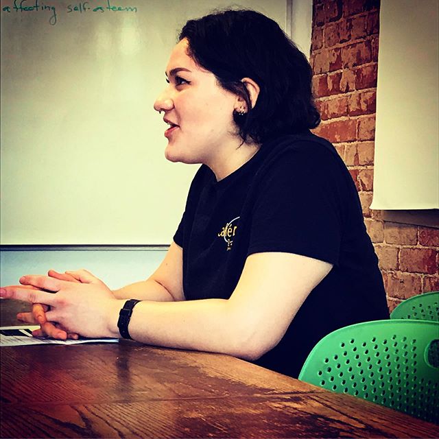 Interviewing can be one of the most intimidating aspects of finding a job. @ctftucson helps our trainees and members speak confidently to potential employers by practicing during mock interviews. Here, trainee Mariana is getting interviewed by @cafe5