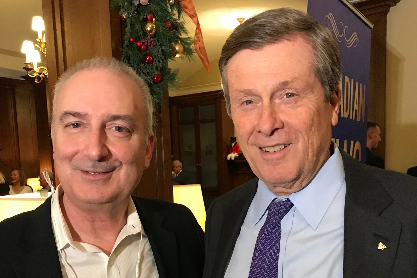 Richard Maxwell with John Tory