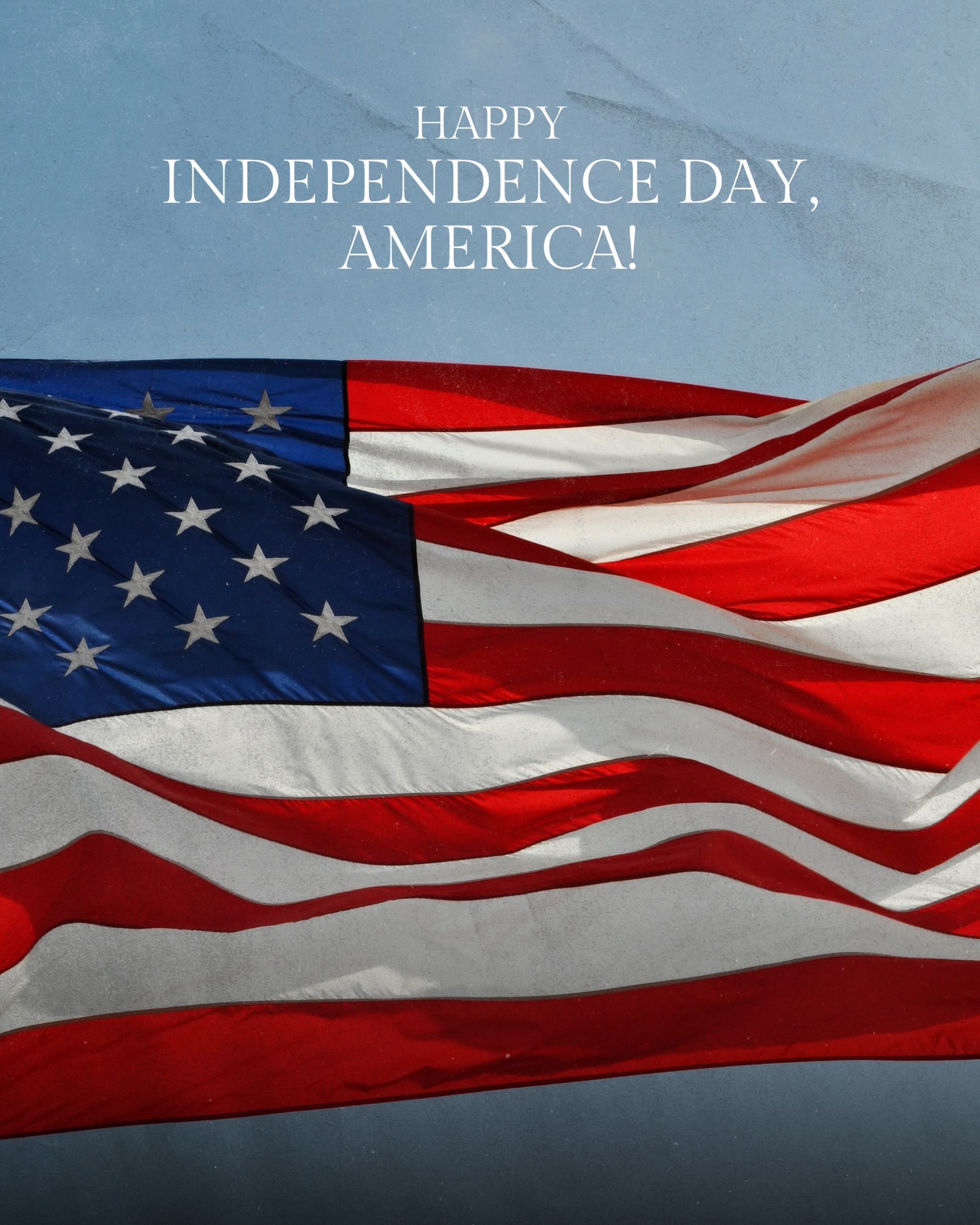 &ldquo;Blessed is the nation whose God is the Lord.&rdquo; - Psalm 33:12

Today we celebrate the freedoms we enjoy as Americans while remembering the greater freedom we have in Christ. May God continue to bless our country and guide us in truth, just