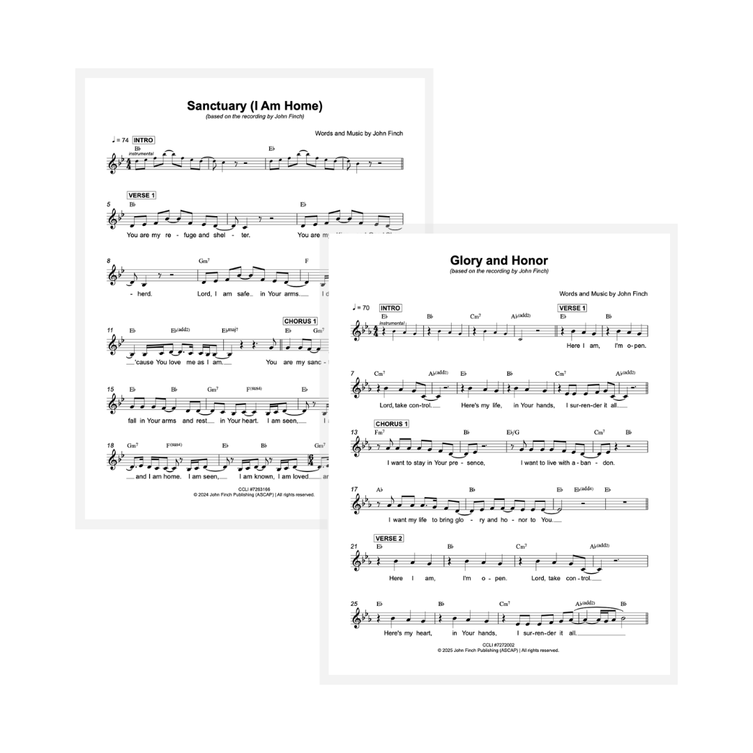 Glory and Honor EP Sheet Music.png