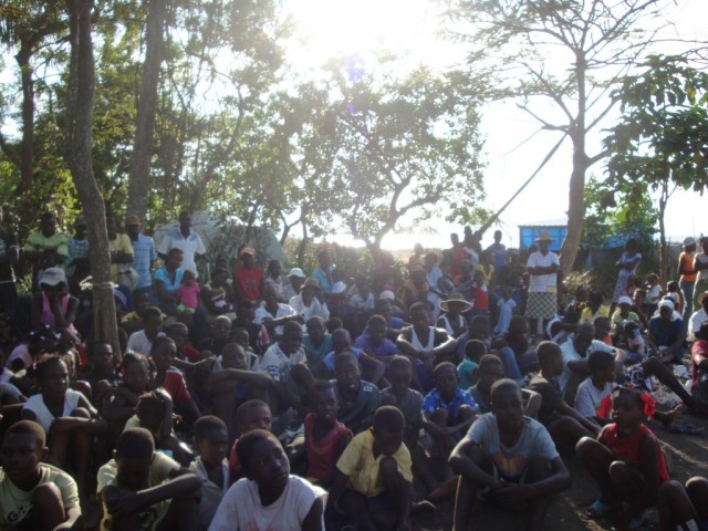 The Dream Team space was packed for the deworming seminar
