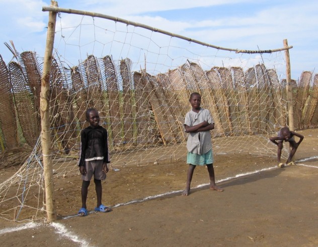 A homemade soccer field in rural Haiti (Destra, 2007)