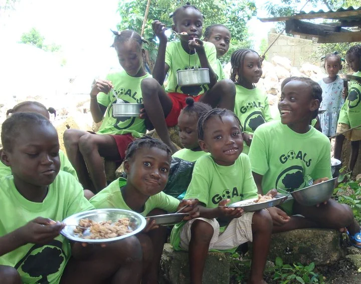 GOALS kids get a hot meal every day at camp