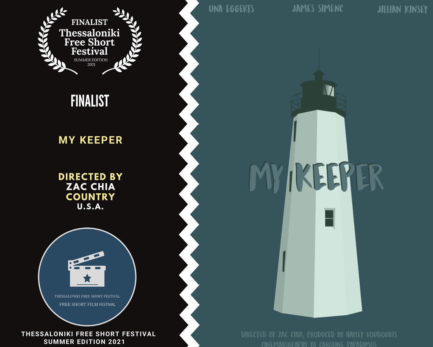 'My Keeper' was nominated for TWO awards at @thessalonikifreeshortfestival this past weekend! 

✨ Best Romance Short Film &amp; Best Poster ✨

Unfortunately no wins, but it's a huge honor to be nominated! Especially since it's my dad's hometown! 

Ca