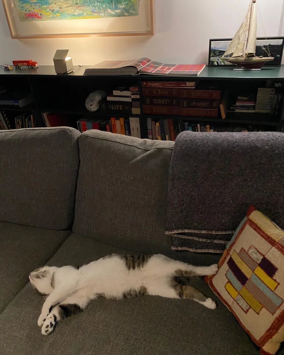 How do you know there is a roaring fire burning in the living room without seeing a roaring fire?