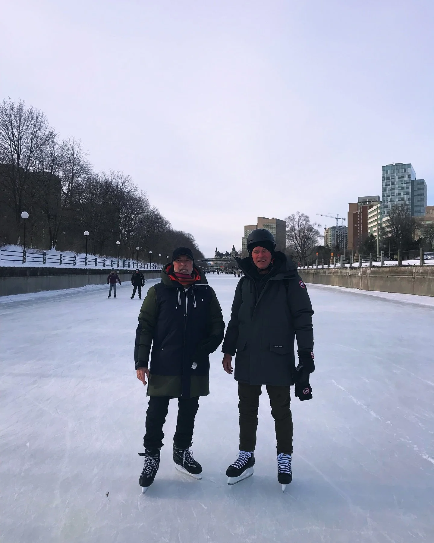 Picton Bay is like a different place when the ice sets in. #winterwonderland #menonskates #getoutside