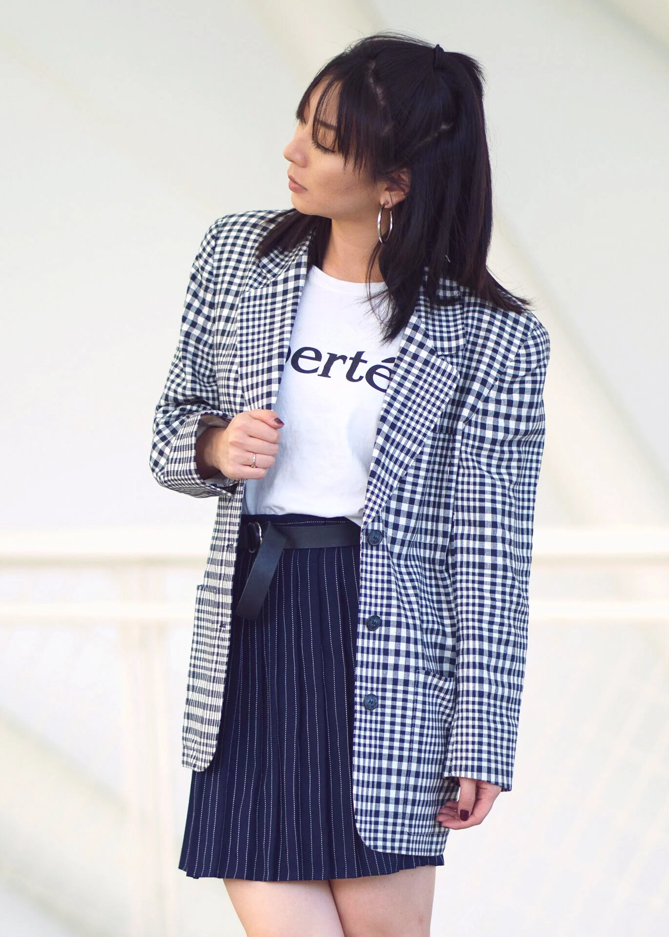 Liz Claiborne Gingham Blazer