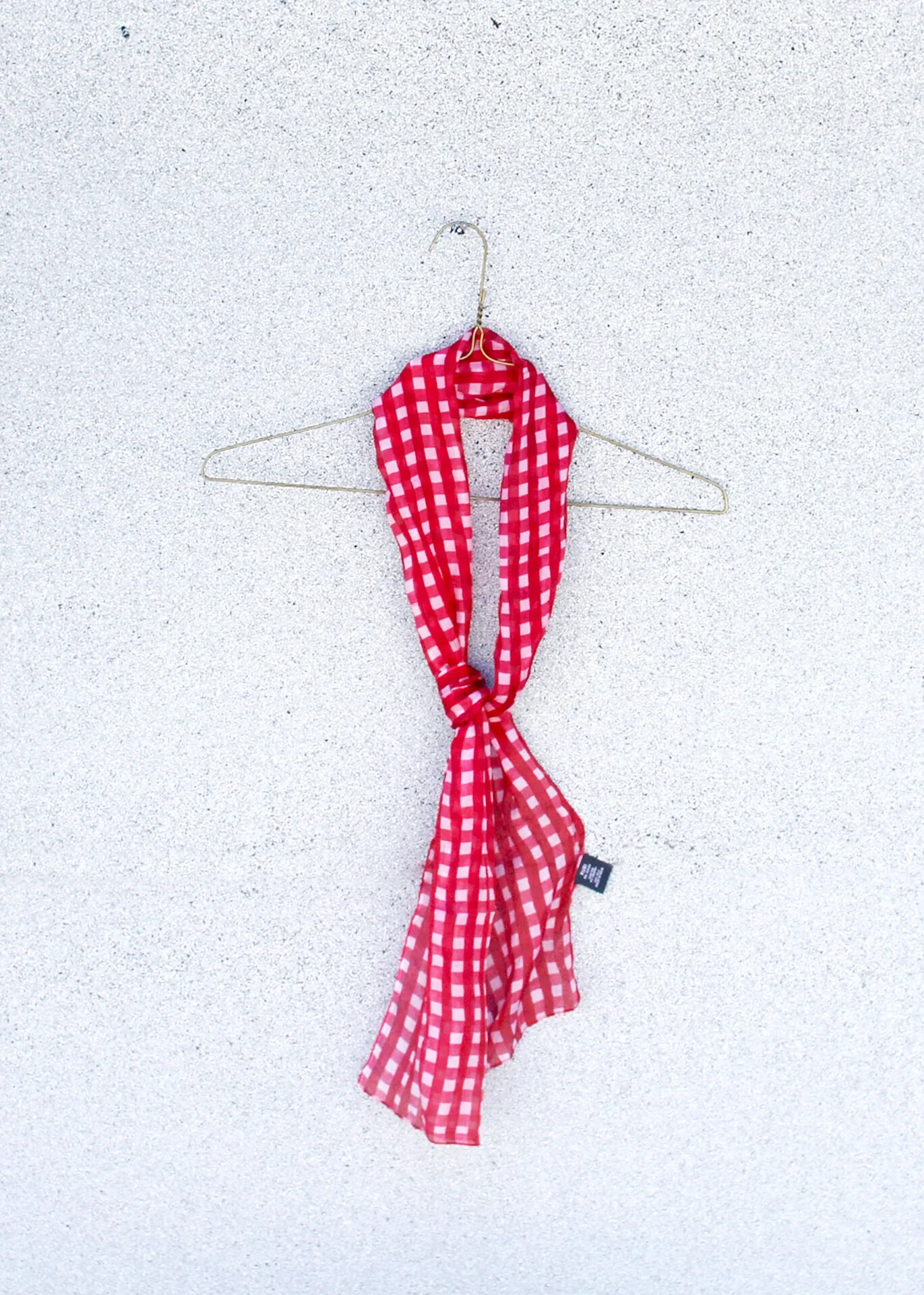 Checkered Silk Scarf