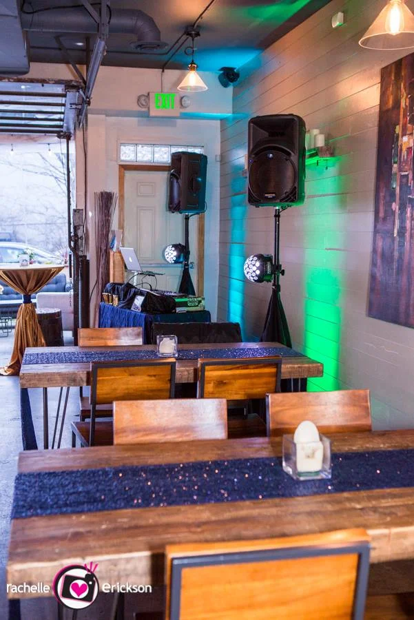 Simple setup for a tasting party @ Duos Lounge