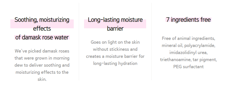 mamonde rose water ingredients