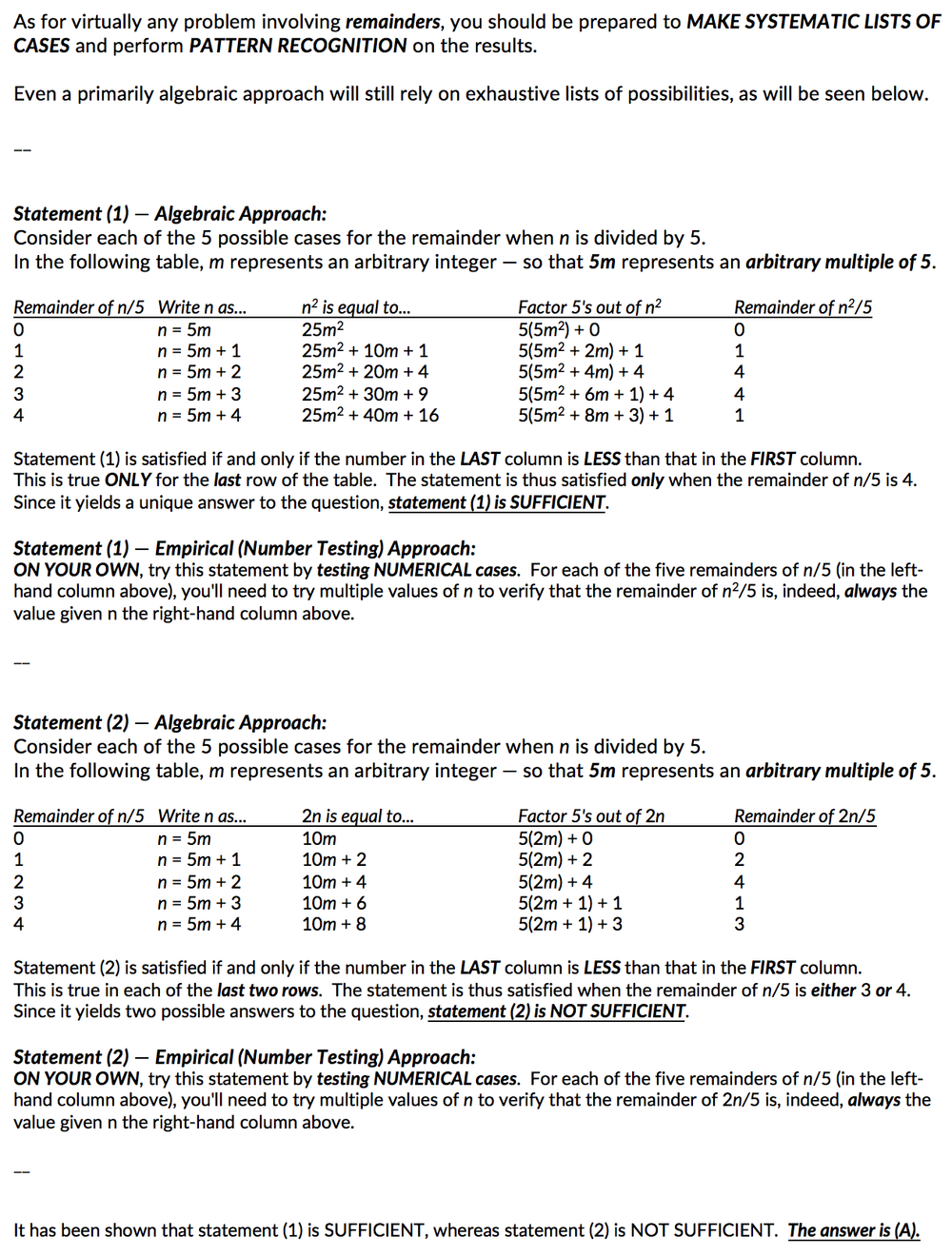 Ron Purewal Math DS - 5 | Answer Key — Ron Purewal