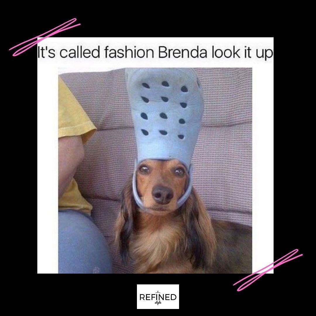 Let&rsquo;s Croc about it! Lol

Are you on board with the resurgence of the @crocs trend?? We want to hear your thoughts on them 👂🏾🐊
&bull;
&bull;
#refinedstyle #personalstylist #imageconsultant #crocs #jibbitz #shopping #fashiontrends #fashionmem