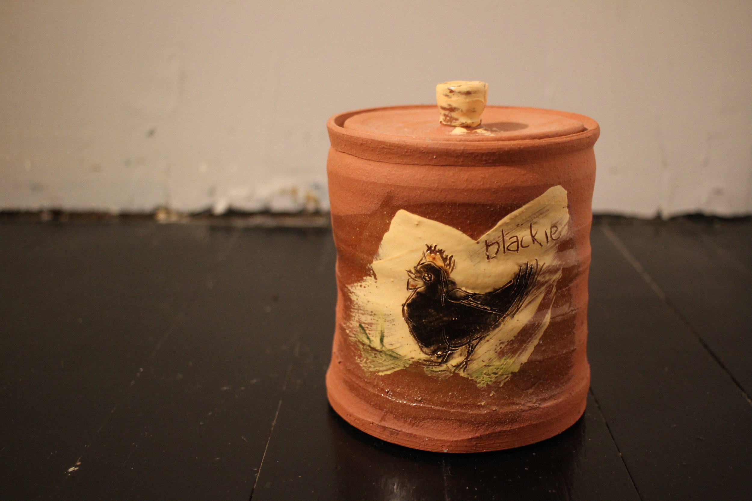 Chicken Cannister ("Blackie")