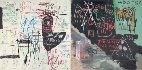 Diagram of the Ankle, by Jean-Michel Basquiat