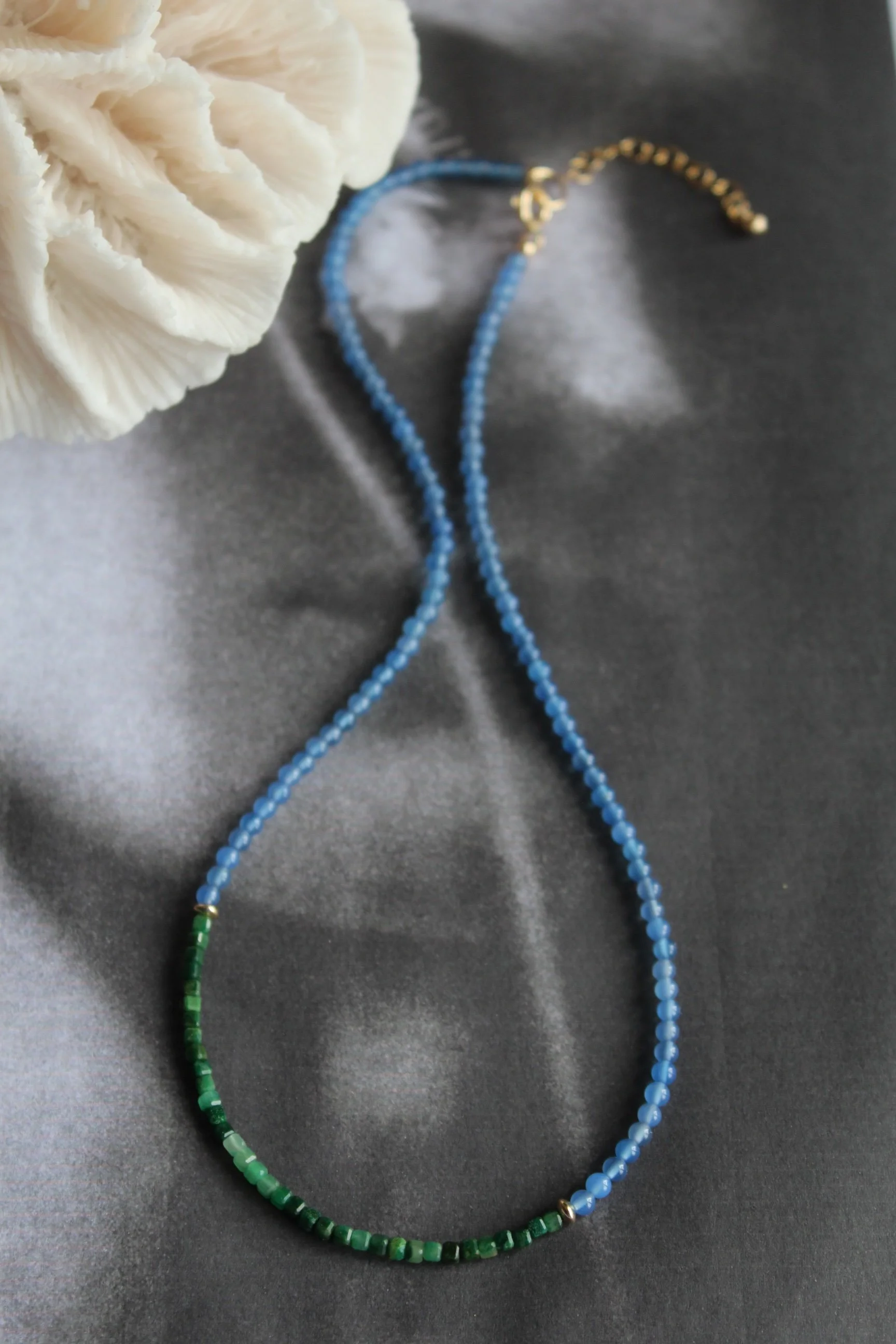 agate and african jade cube nklace.jpeg