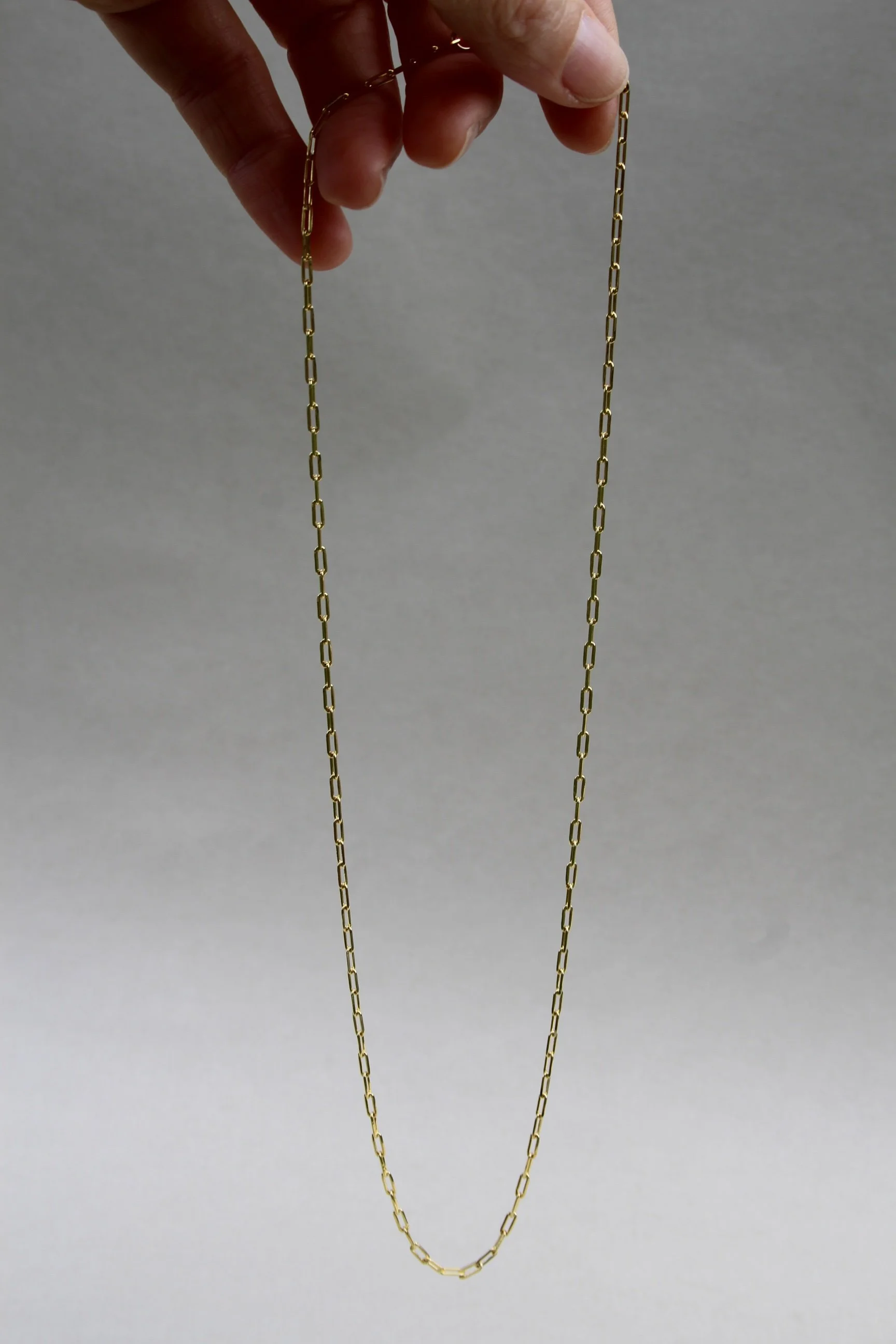 14ct gold filled paper link chain 20".