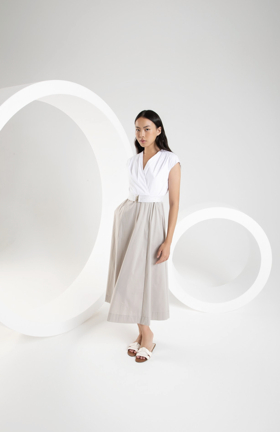 Purotatto - Long Dress with Belt