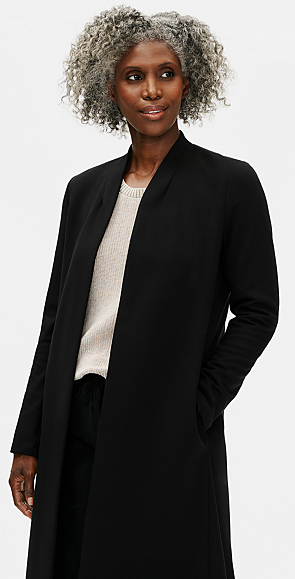 eileen fisher long jacket