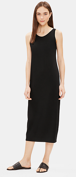 Eileen Fisher Viscose Jersey Tank Dress 