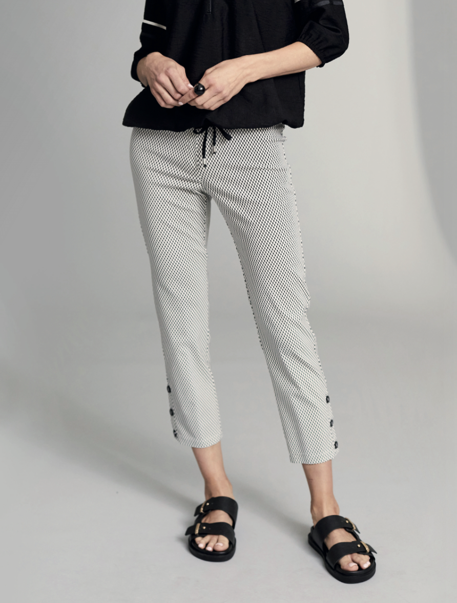 PERUZZI Stripe Crop Trouser