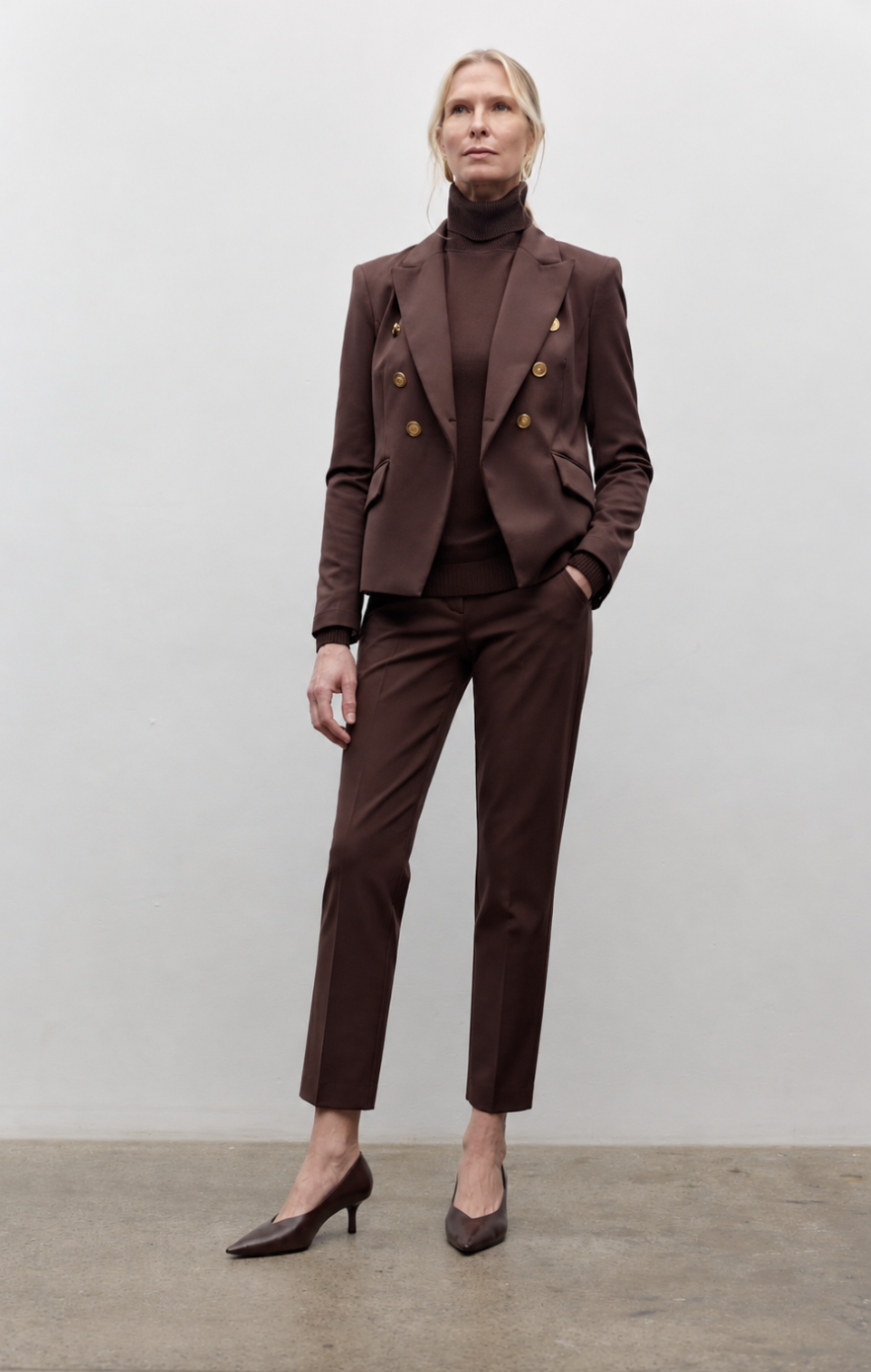 Iris Setlakwe - 6 Button Jacket in Espresso