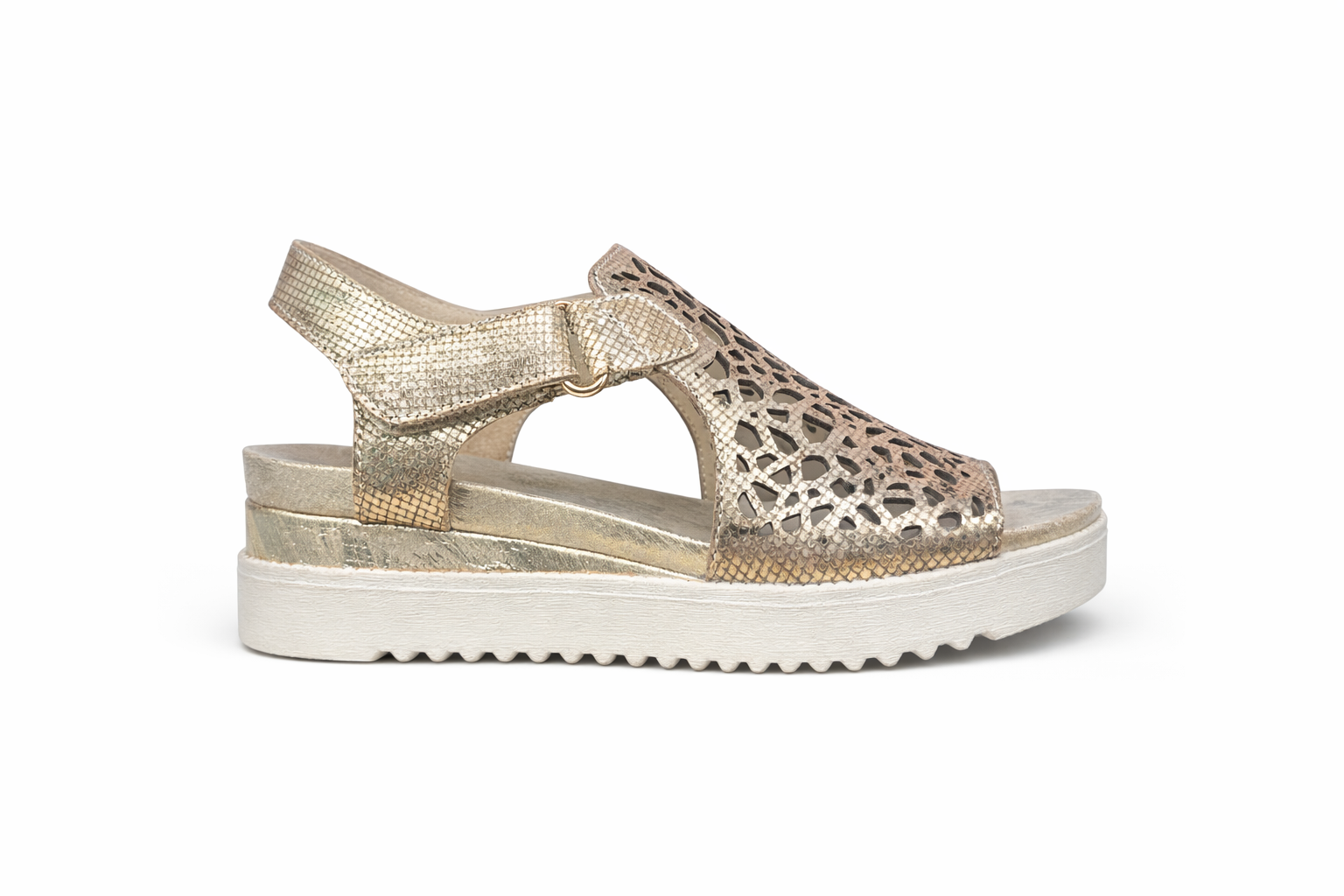Django and Juliette - Ansh Platform Sandal in Gold