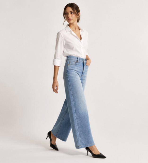 FRAME - Slim Palazzo in Clue