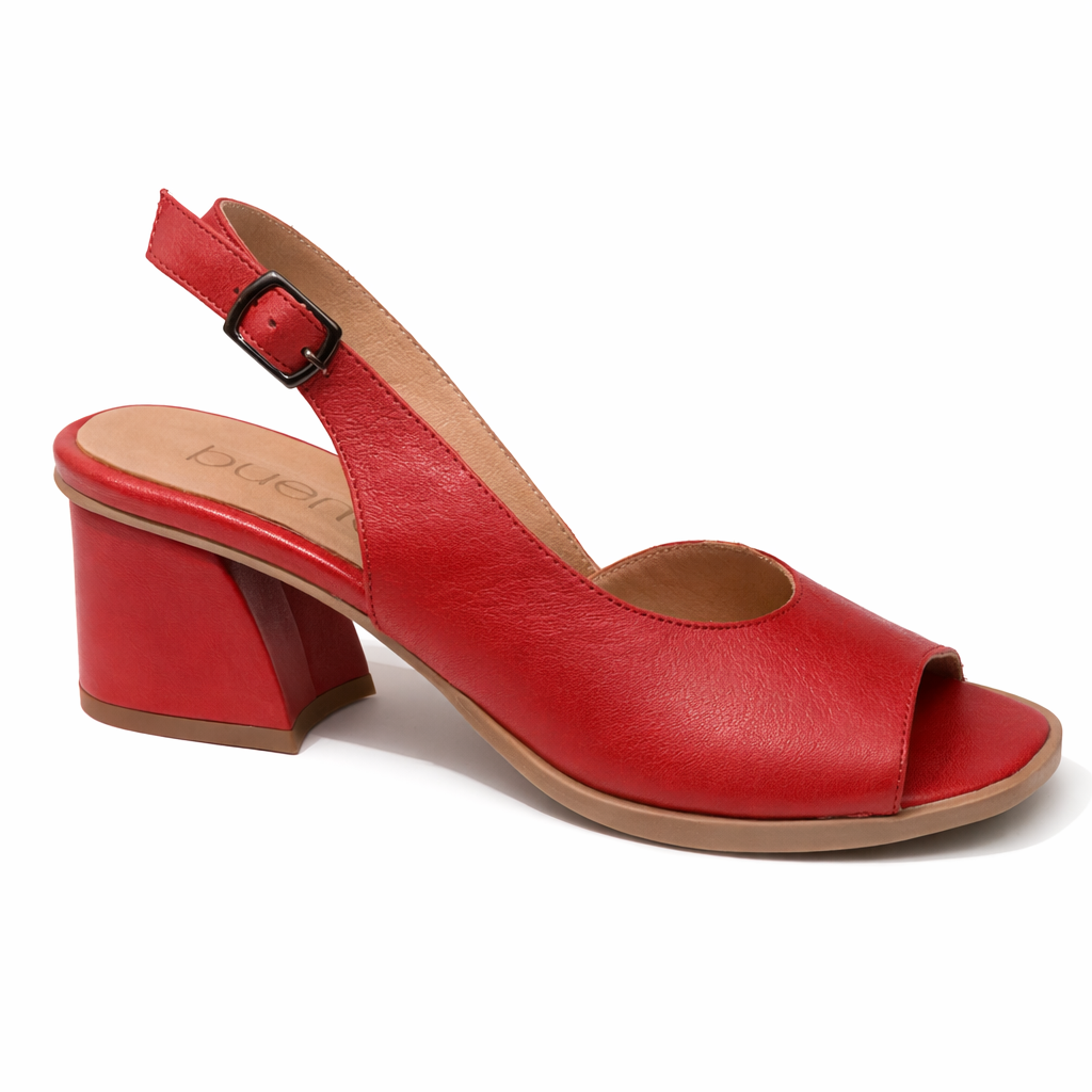 Bueno - Paula Heel in Red Leather
