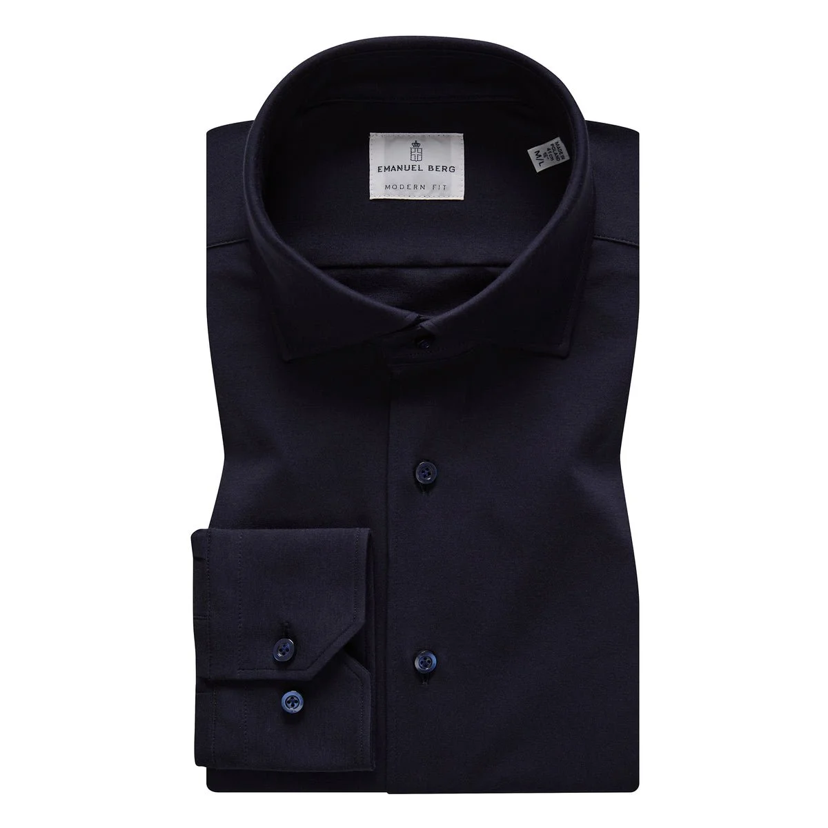 Emanuel Berg - Classic Navy 4Flex Knit Shirt
