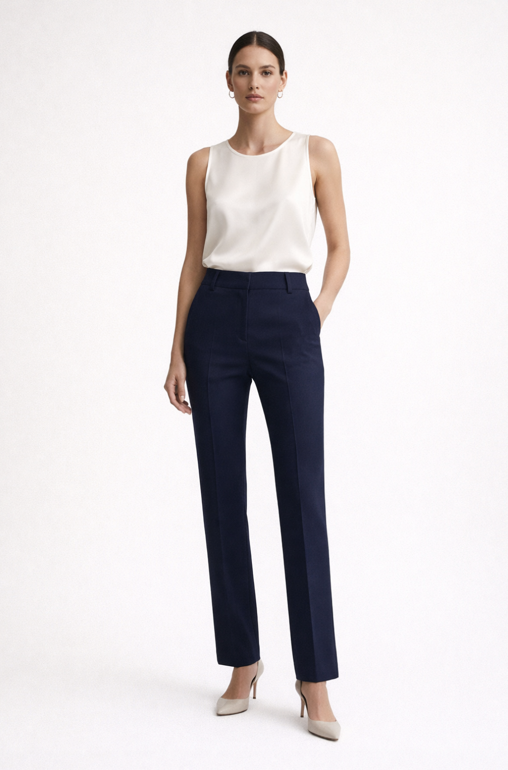 Iris Setlakwe - Pintuck Straight Leg Trouser