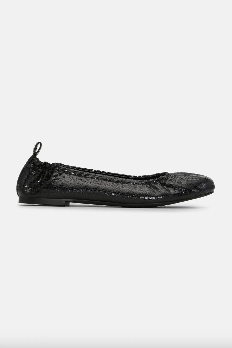 Ilse Jacobsen - Panora Black Metallic Ballerina