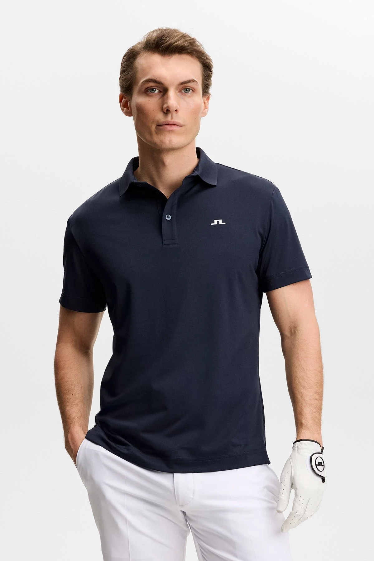 J. Lindeberg - Bridge Polo in Black, Navy & Blue