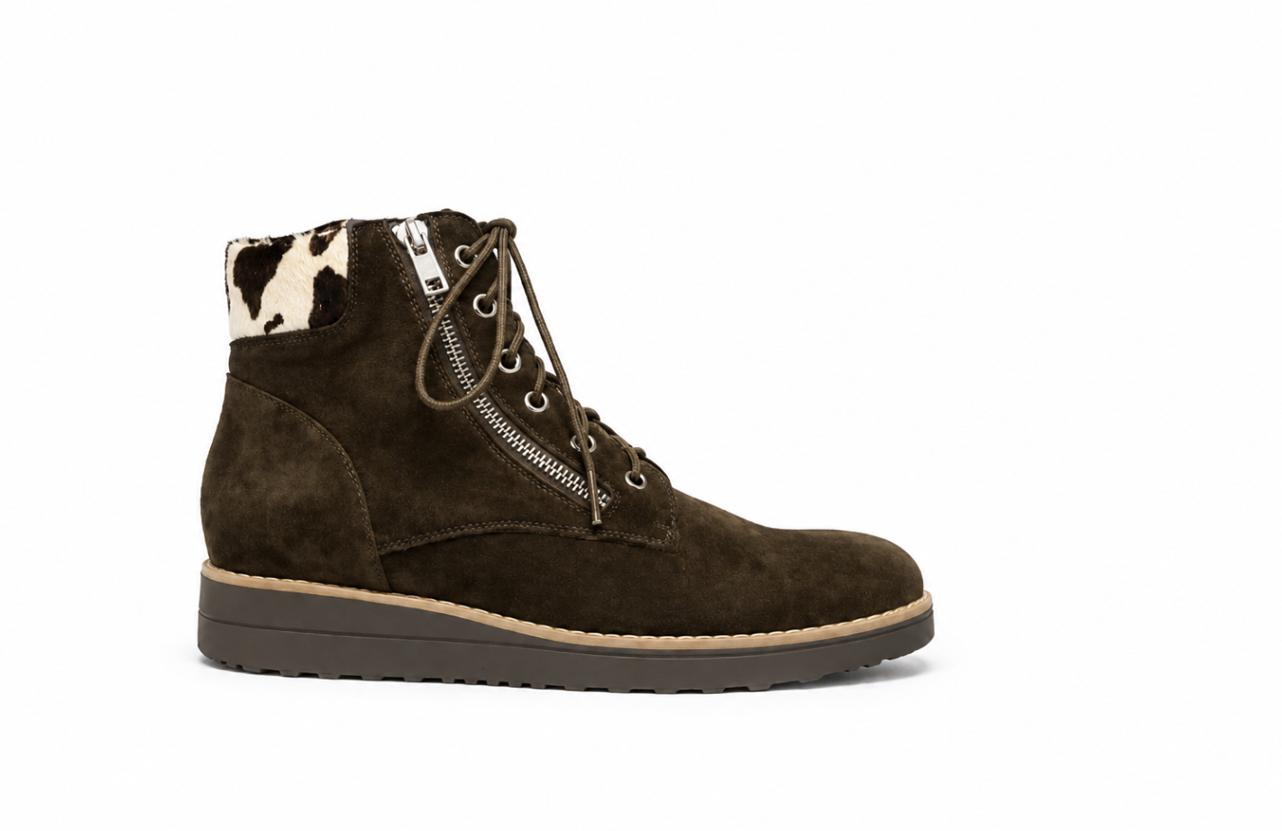 Django & Juliette - Ollege Boot in Chocolate Suede & Charcoal Grey