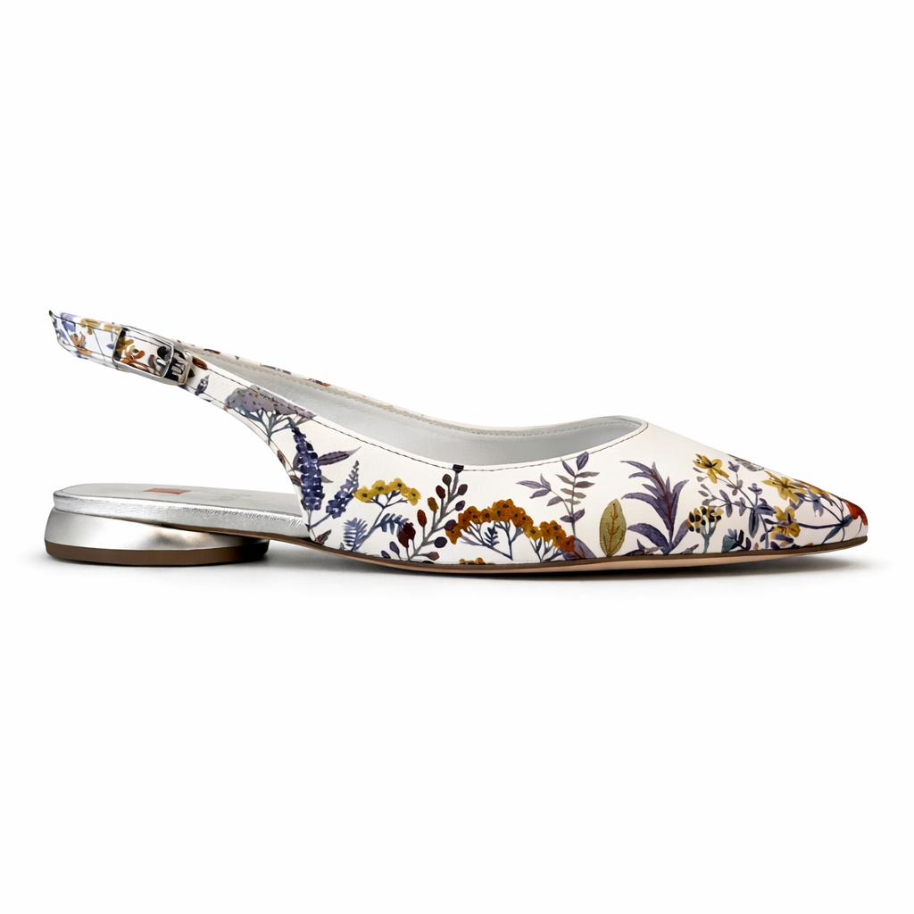 Hogl - 0109 Nappa Leather Floral Slingback