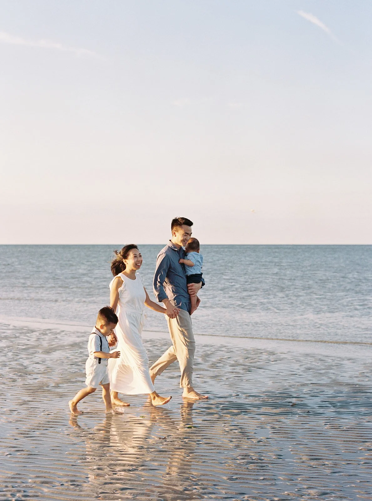 Boston Family Photographer - Portrait Session at Wingaersheek Beach in Gloucester, MA