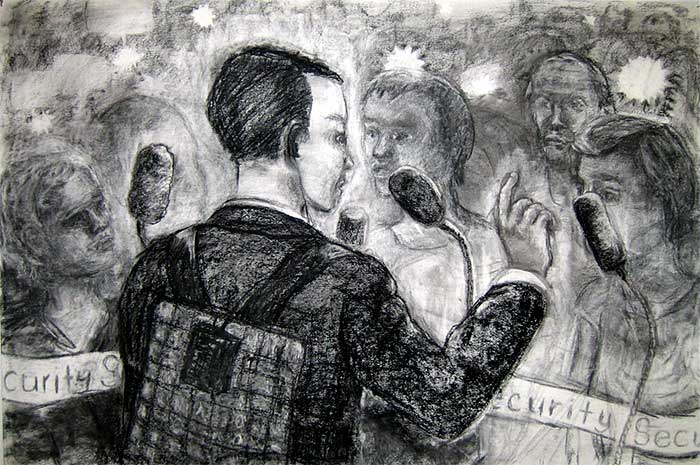  Election series, Charcoal on paper, 2004 - 2005 