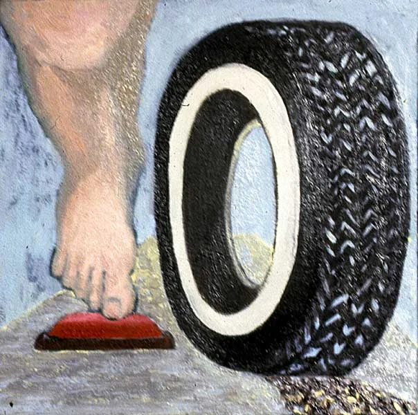 Car Series, oil on canvas, 1998