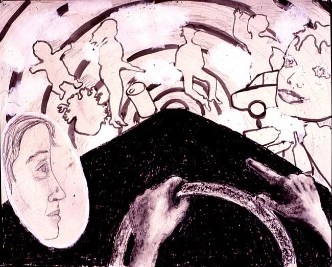 Car Series, mixed media, 1998