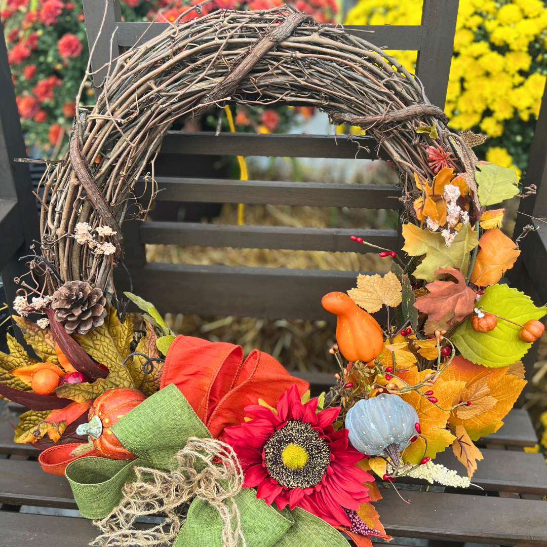 October 14 (Wed): Fall Wreath - (3:00 pm)