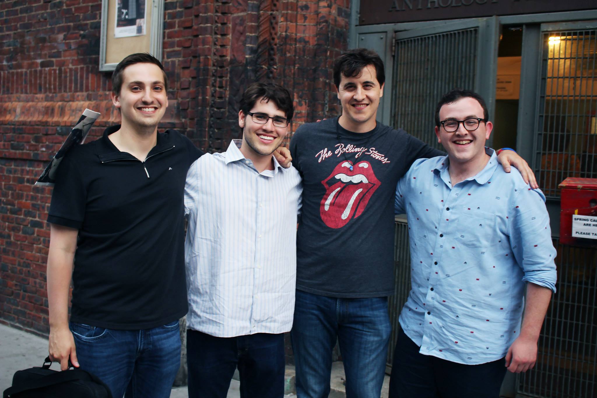From left to right: Tom Selenow (Writer/Star/Producer), Ryan Reeson (Score), Scott Rocco (Star), Ben Fraternale (Director, Writer, Producer, Editor)
