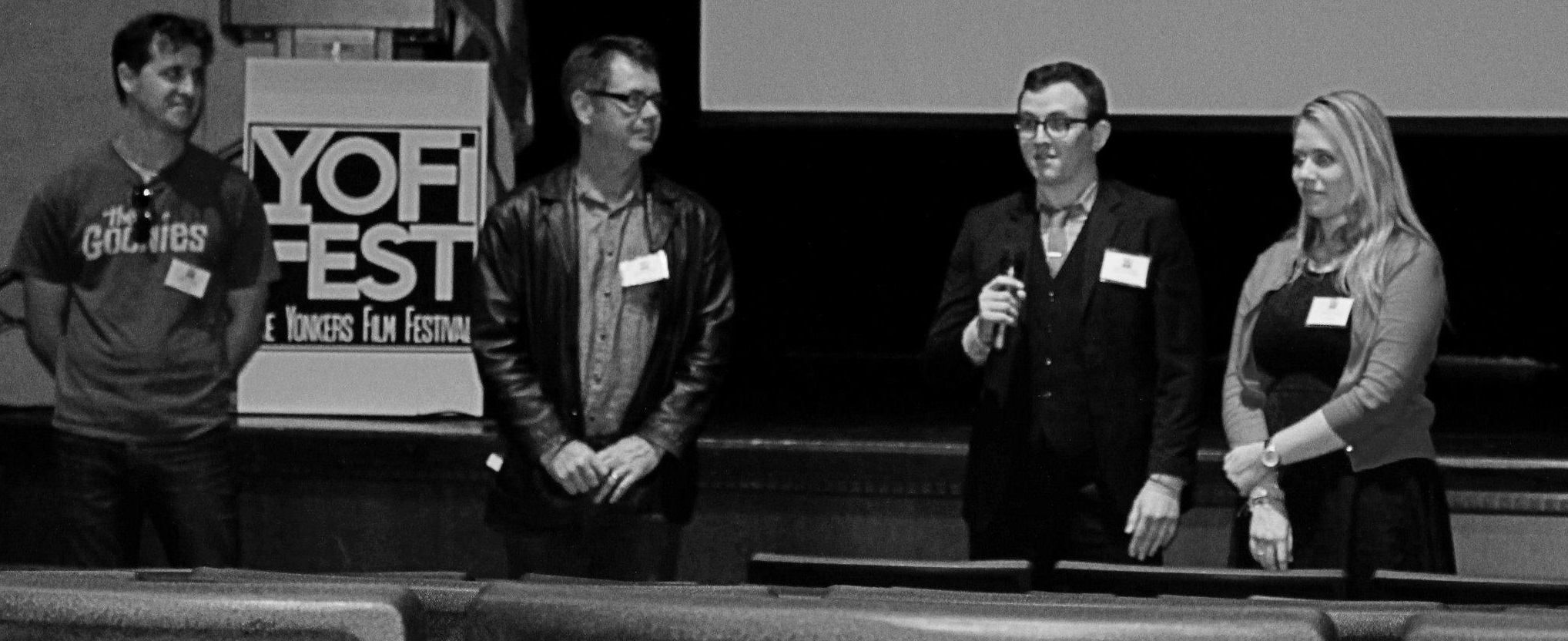 Fielding questions during a Q&A for “Socks & Robbers” at the inaugural festival.