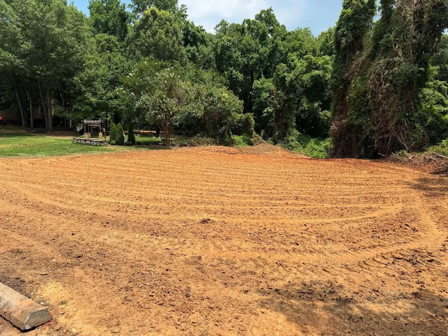 The cemetery expansion is nearly finished.