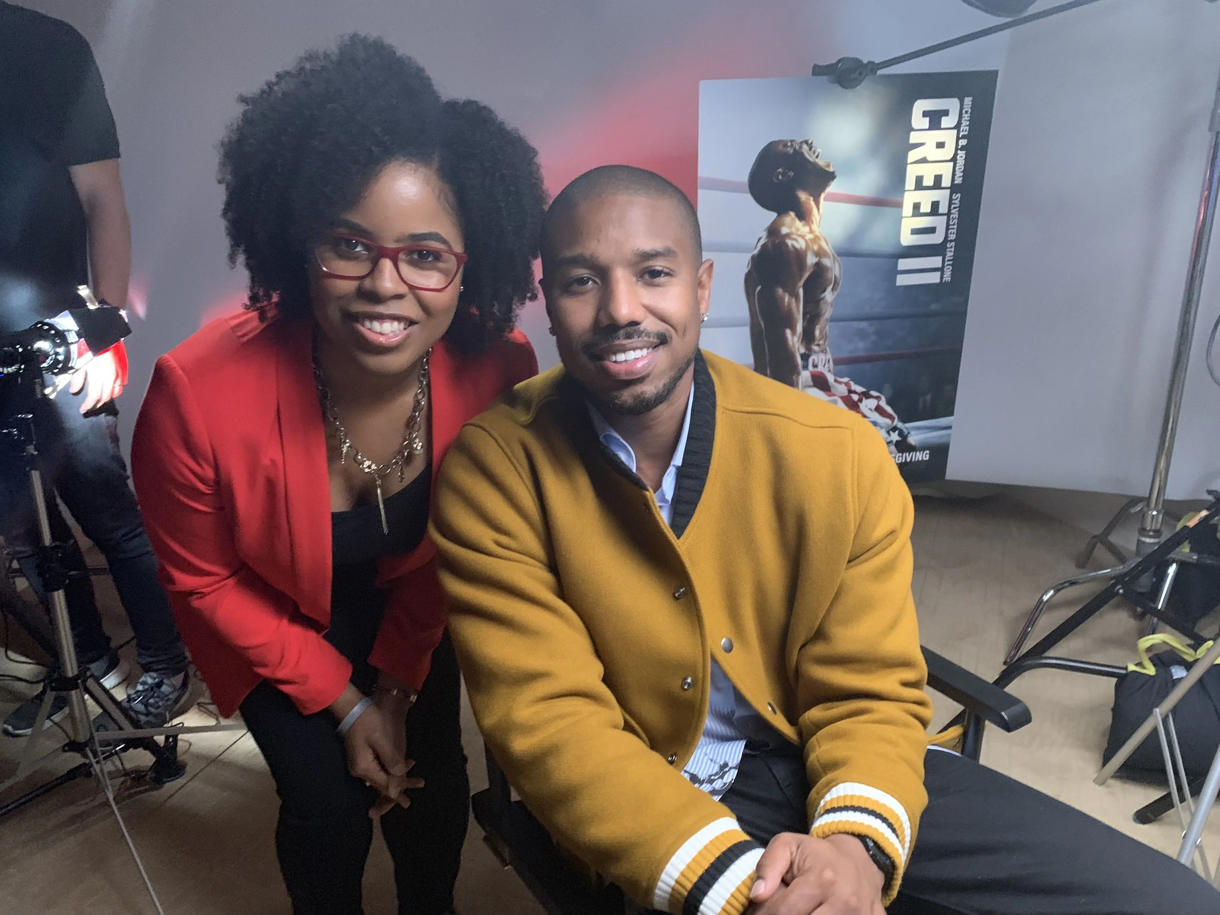 How I kept my composure while interviewing Michael B. Jordan