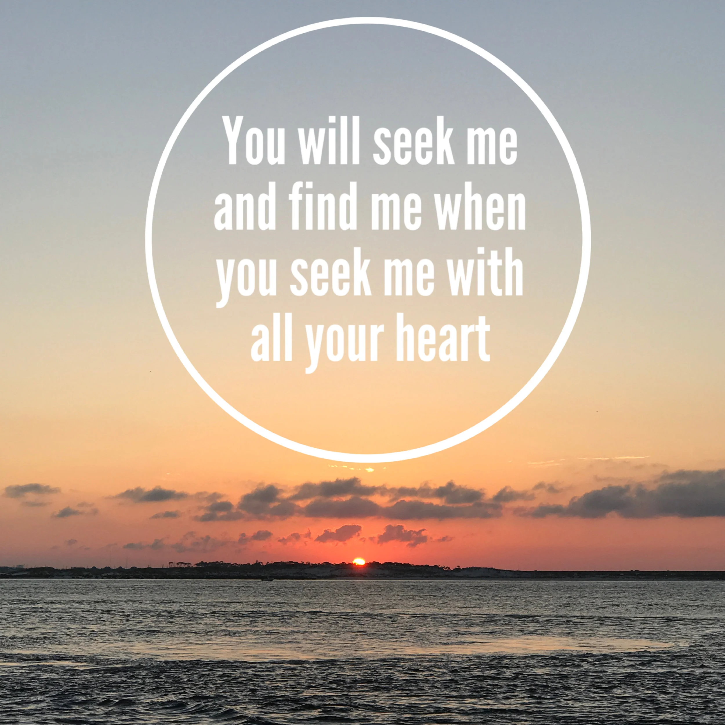 God's Promises, Day 2: "You Will Seek Me and Find Me"