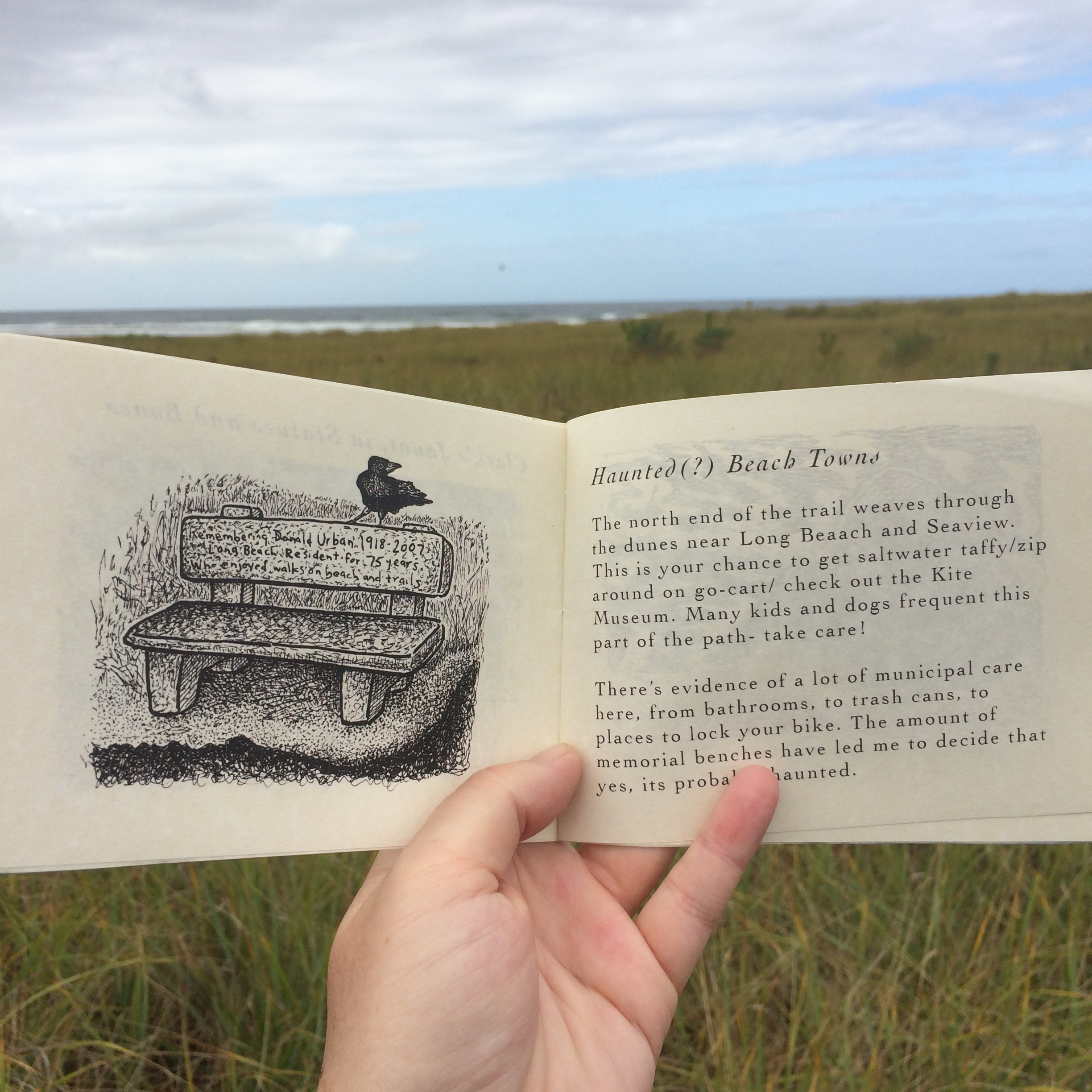   Haunted(?) Beach Towns. &nbsp;Long Beach and Seaview, with their long histories and abundance of memorial benches, are likely haunted.&nbsp; 