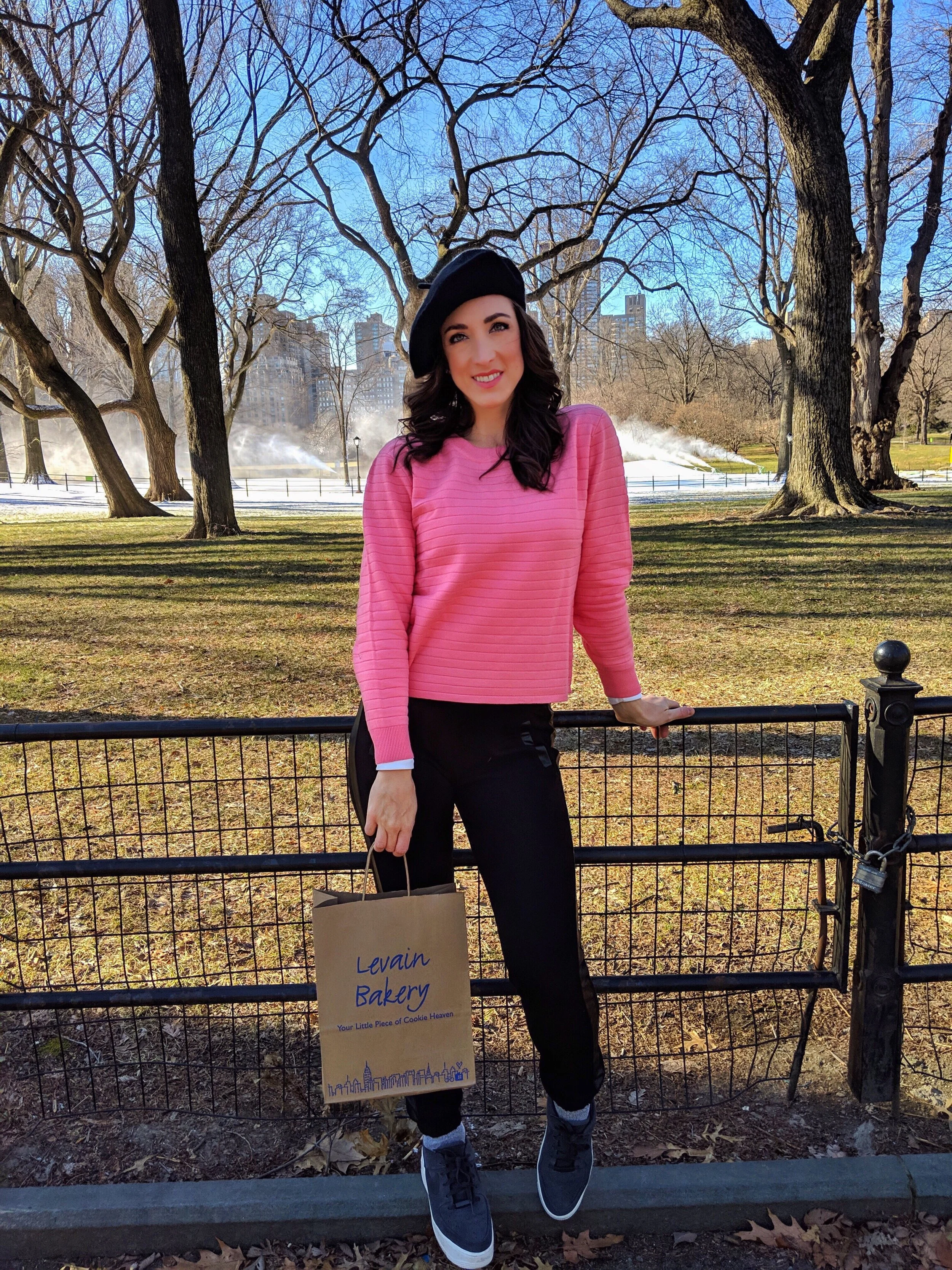 Levain Bakery cookies in Central Park, Manhattan, New York City
