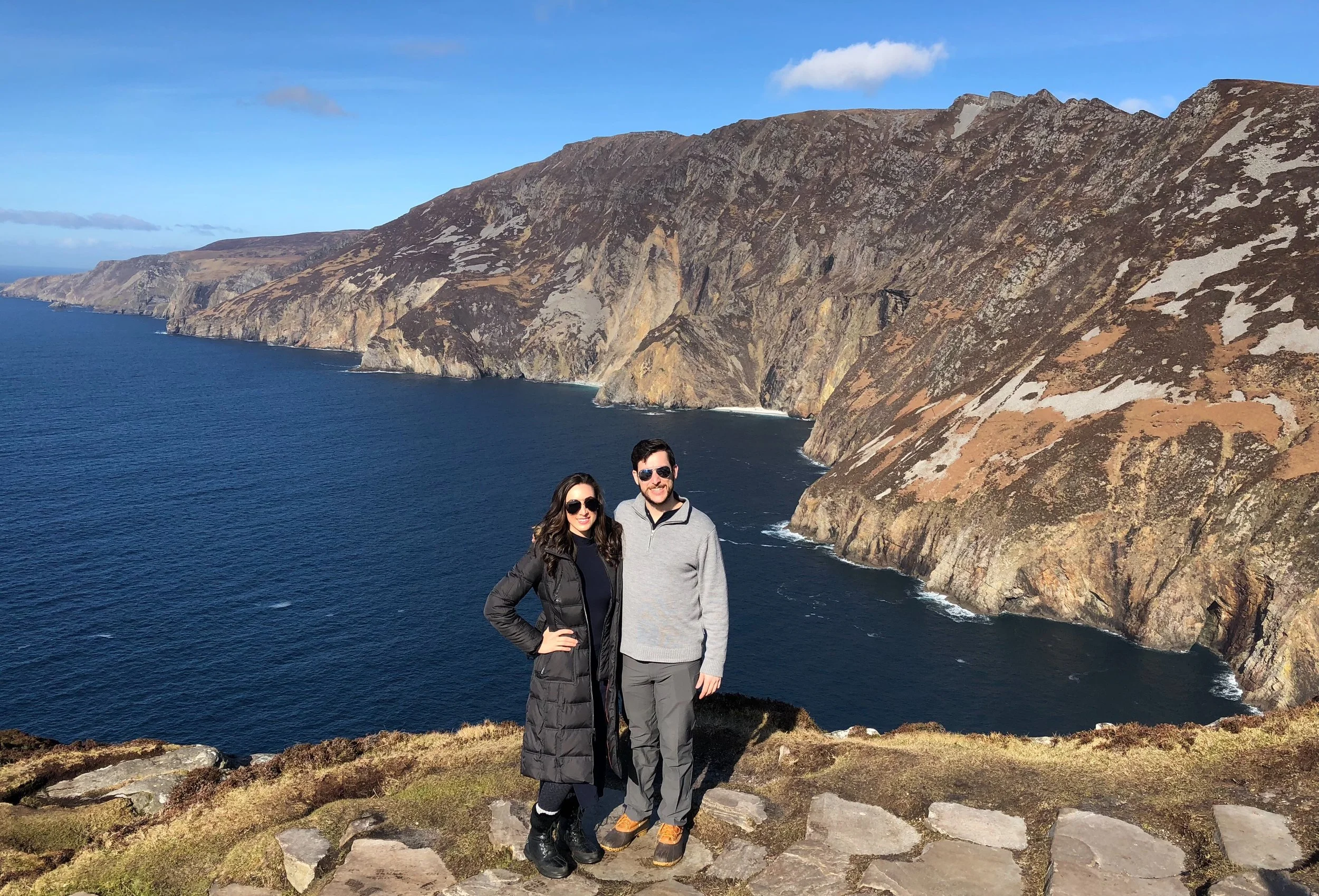 My big brother and I at the Slieve League cliffs.