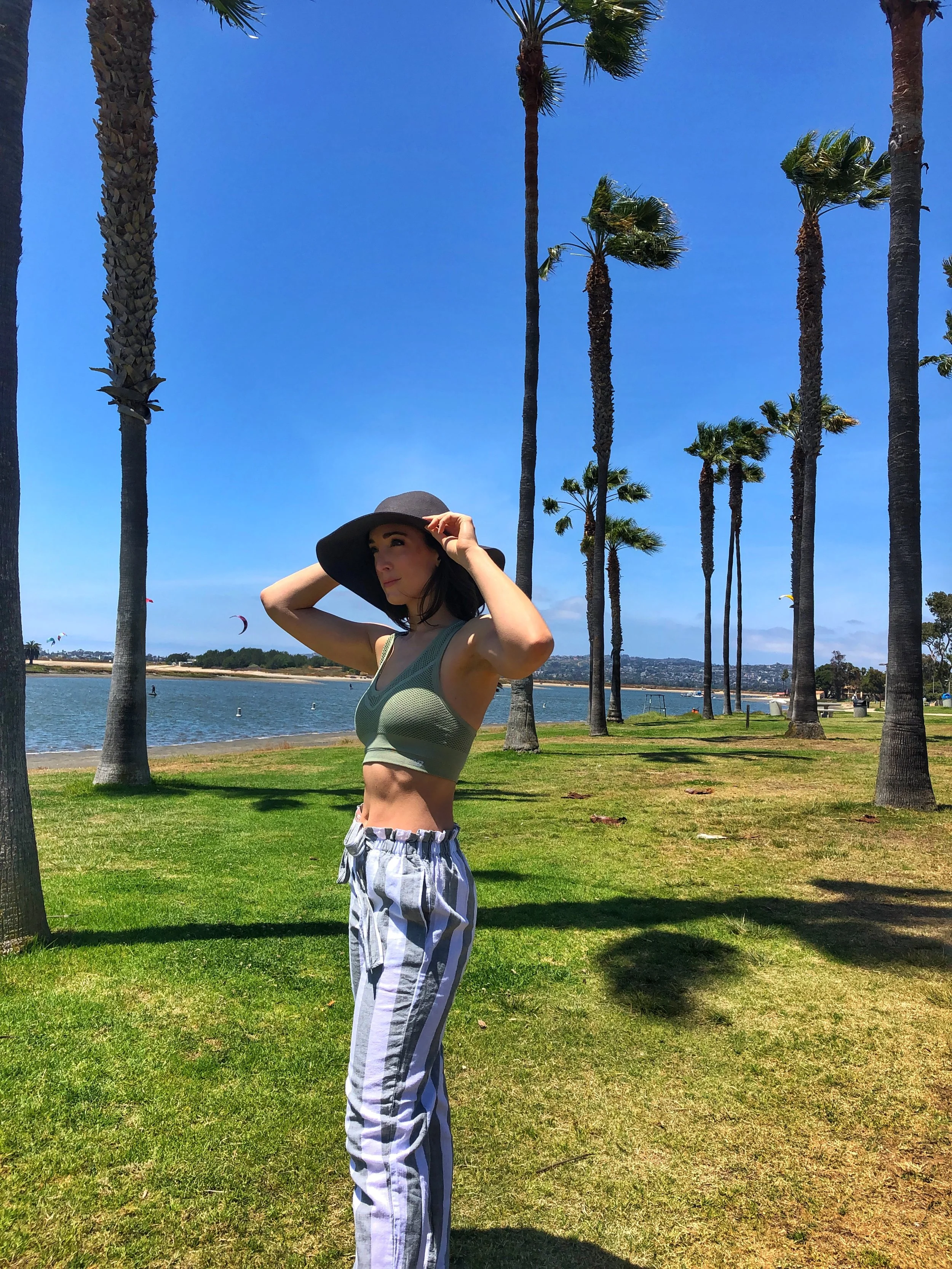 Mission Bay Park. Linen pants in San Diego. Mission Bay. San Diego Style.